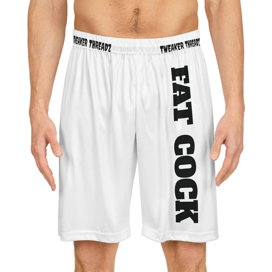 FAT COCK Basketball Shorts (AOP)