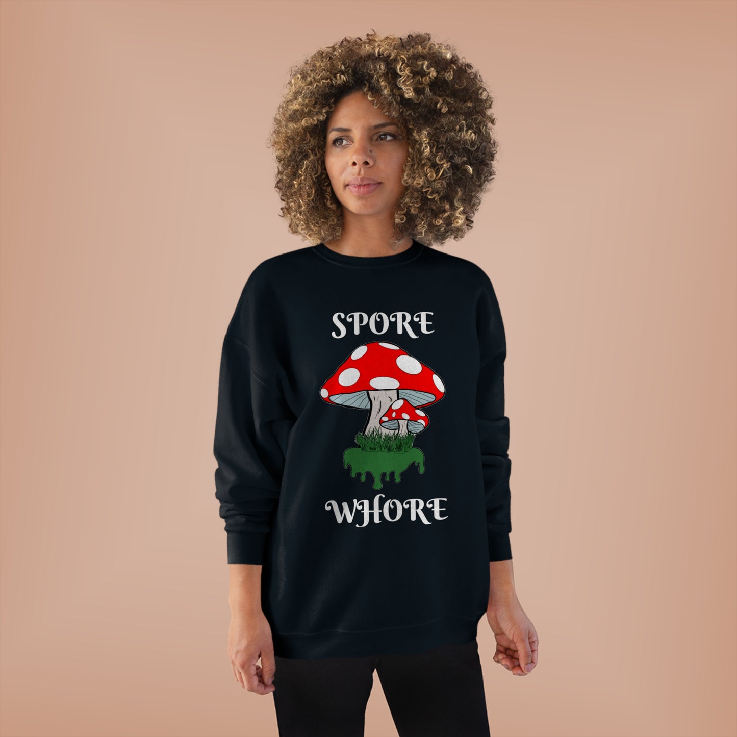 SPORE WHORE Unisex EcoSmart® Crewneck Sweatshirt