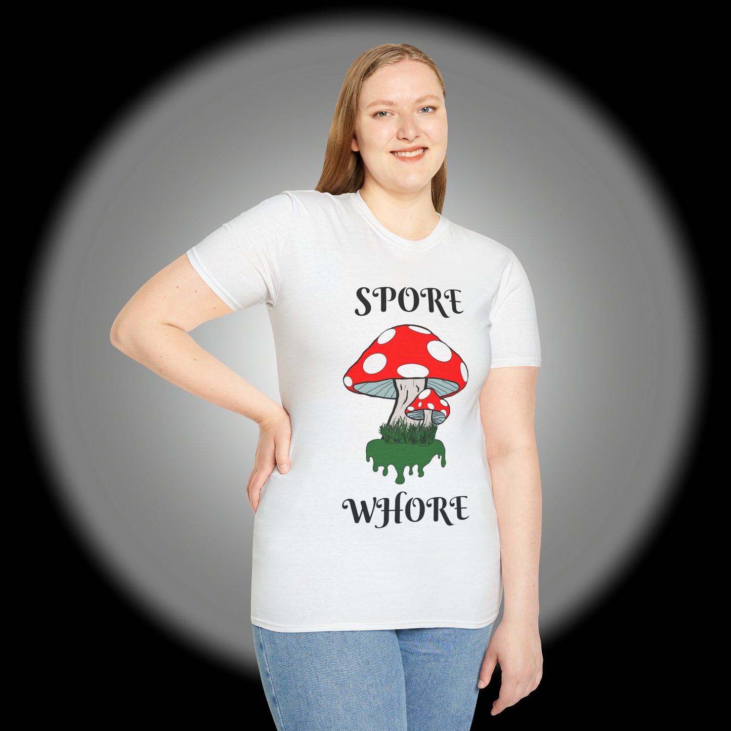 SPORE WHORE Unisex Softstyle T-Shirt