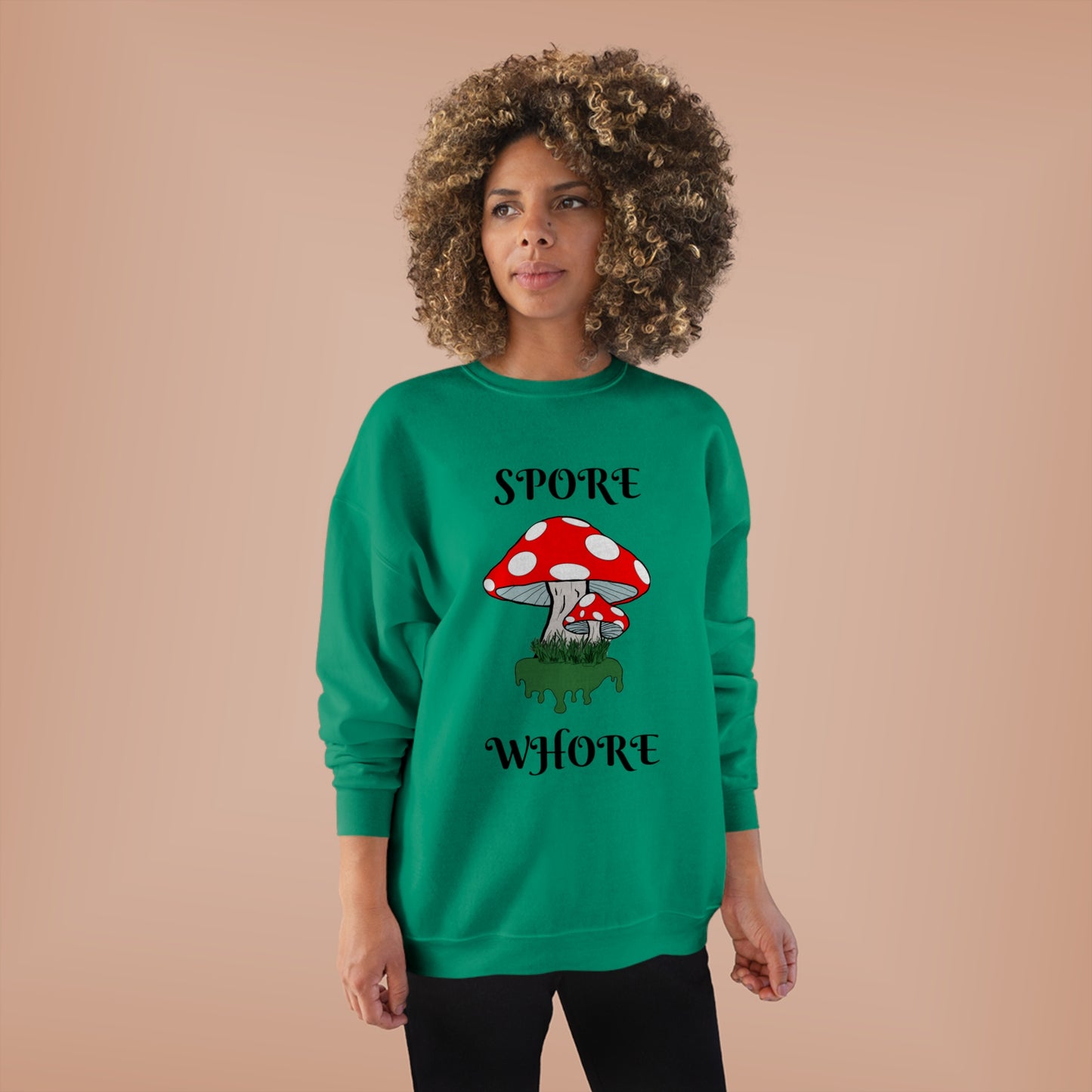 SPORE WHORE Unisex EcoSmart® Crewneck Sweatshirt