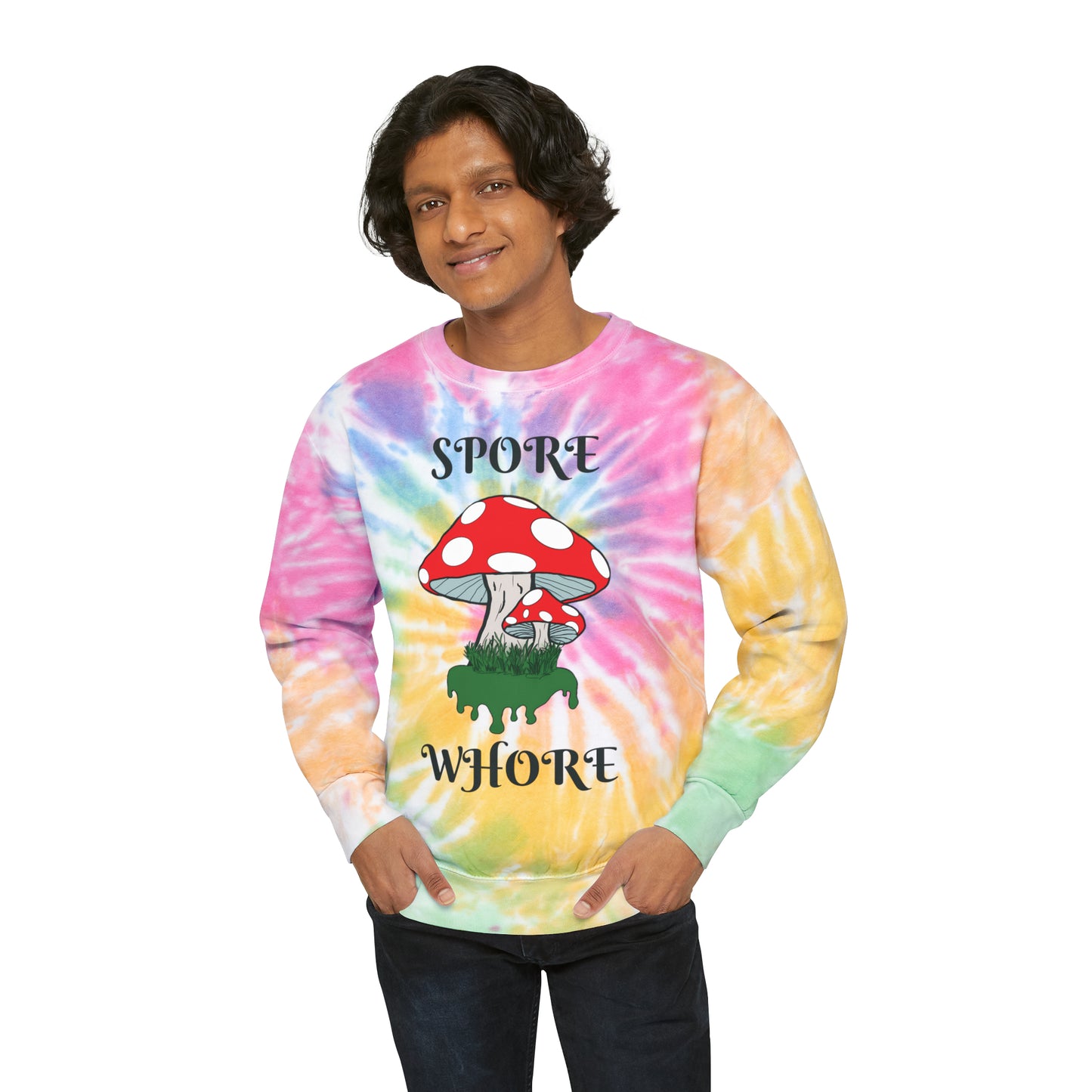 SPORE WHORE Unisex Tie-Dye Sweatshirt