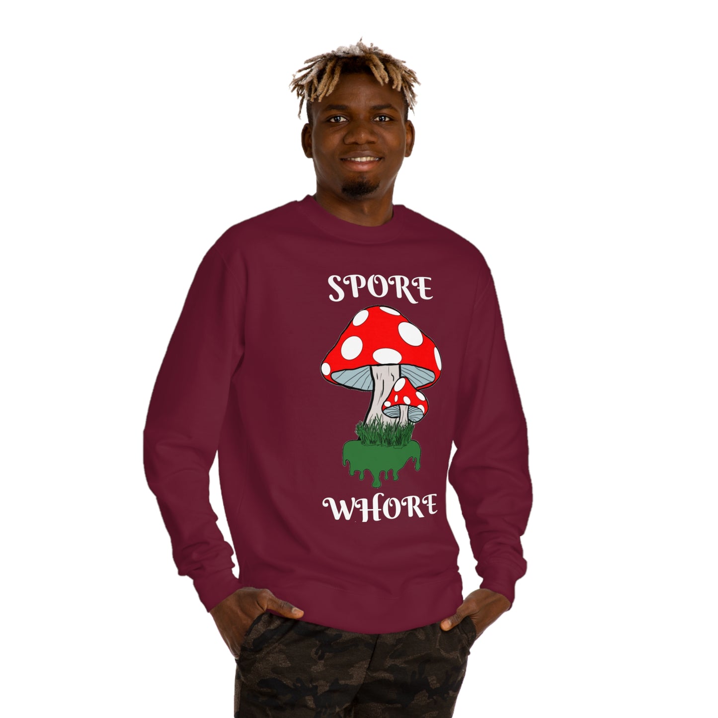 SPORE WHORE Unisex Crew Neck Sweatshirt