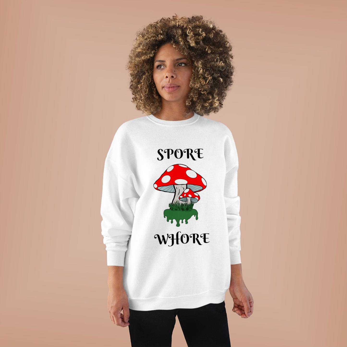 SPORE WHORE Unisex EcoSmart® Crewneck Sweatshirt