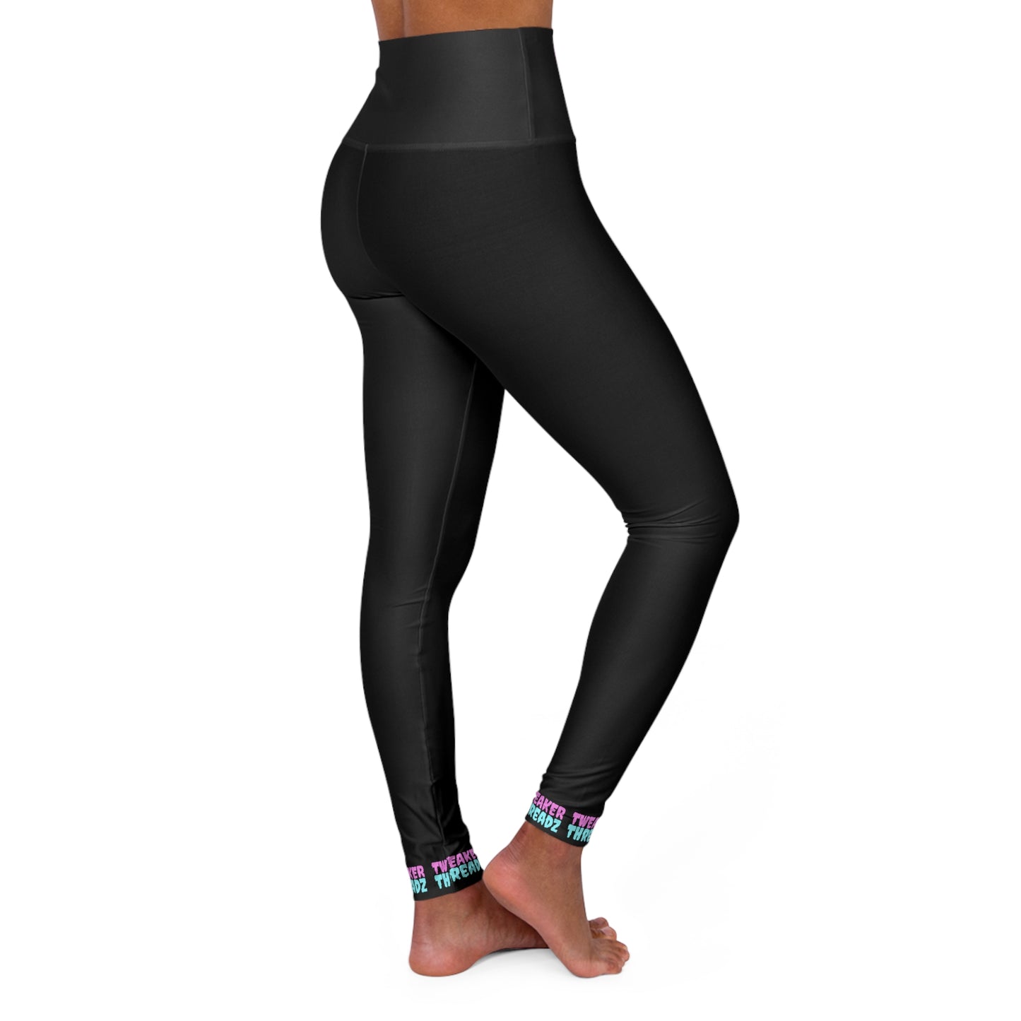 TWEAKER THREADZ CUFF High Waisted Yoga Leggings (AOP)