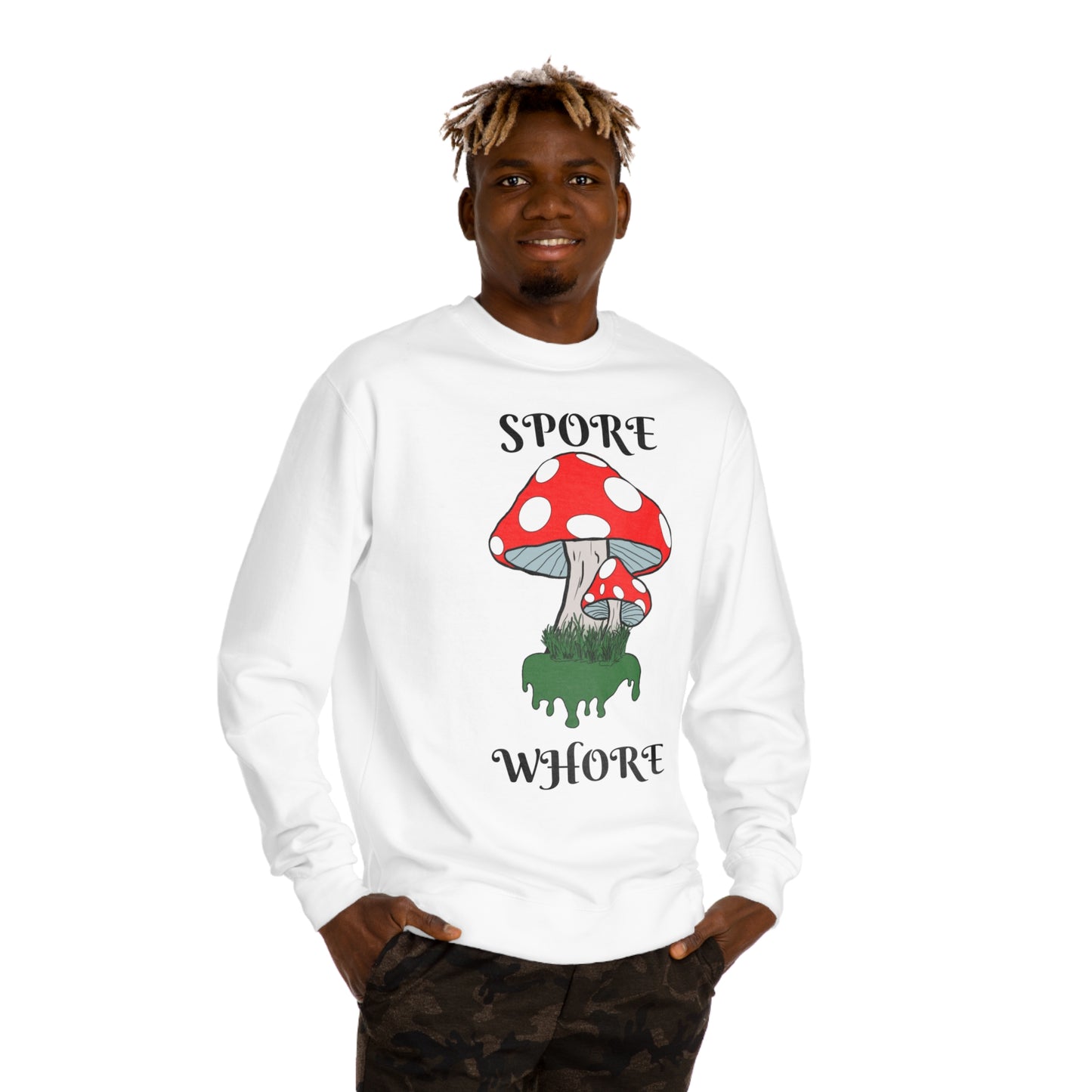 SPORE WHORE Unisex Crew Neck Sweatshirt