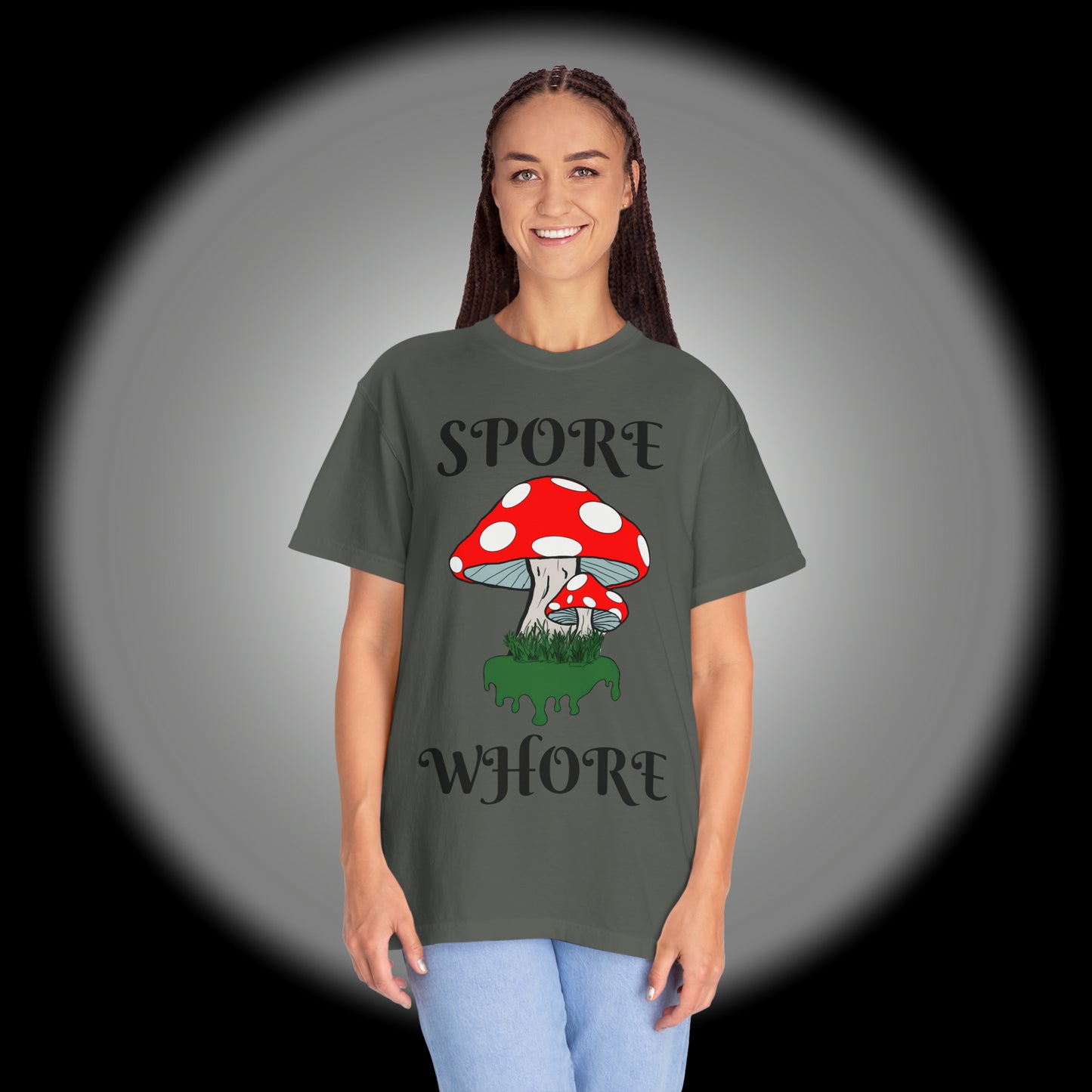 SPORE WHORE Unisex Garment-Dyed T-shirt