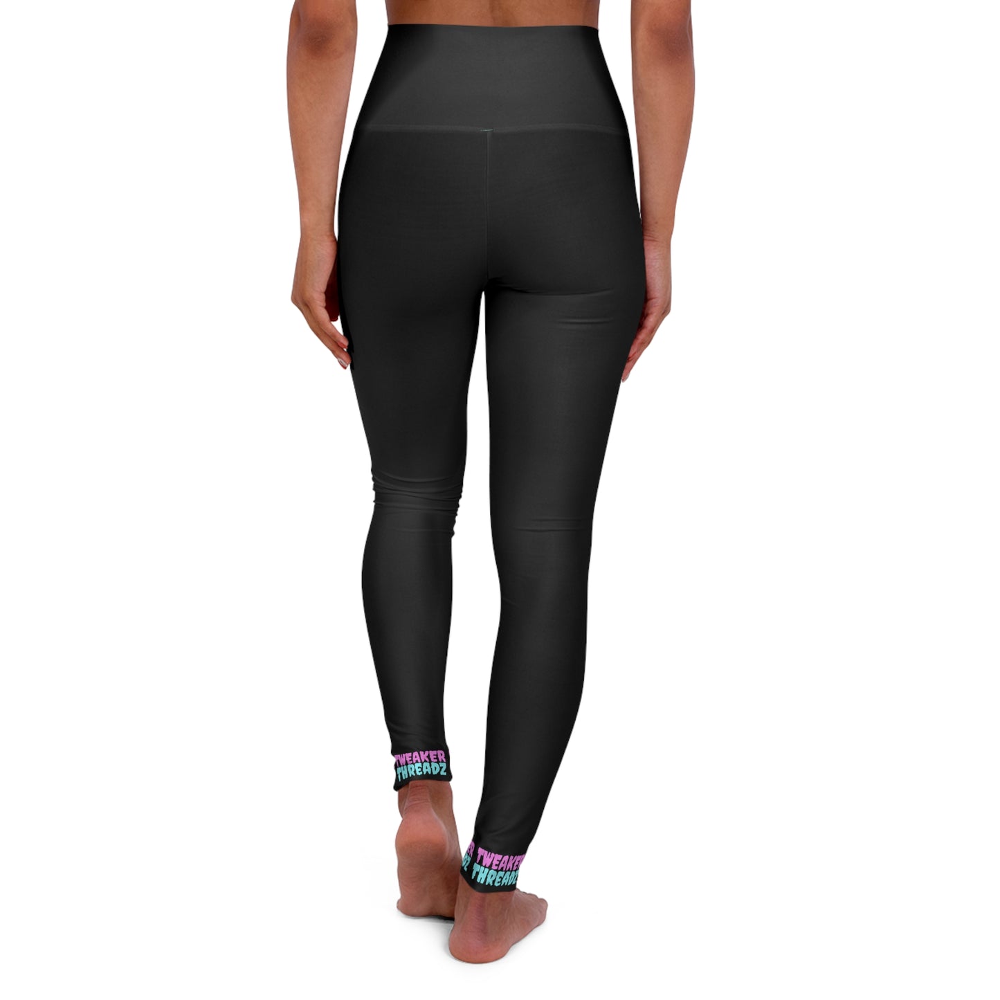 TWEAKER THREADZ CUFF High Waisted Yoga Leggings (AOP)