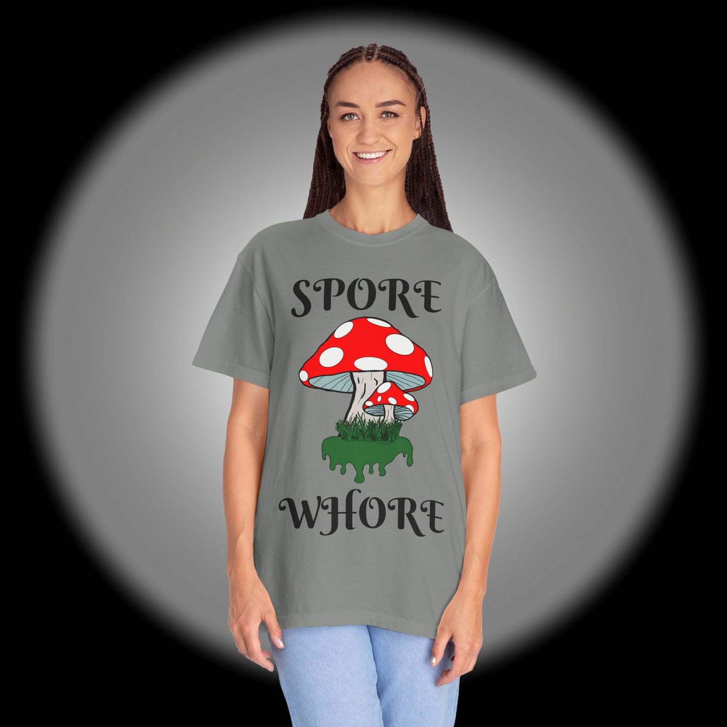 SPORE WHORE Unisex Garment-Dyed T-shirt