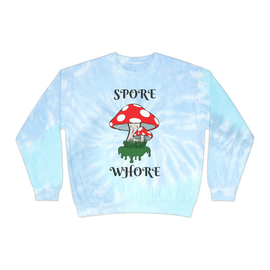 SPORE WHORE Unisex Tie-Dye Sweatshirt