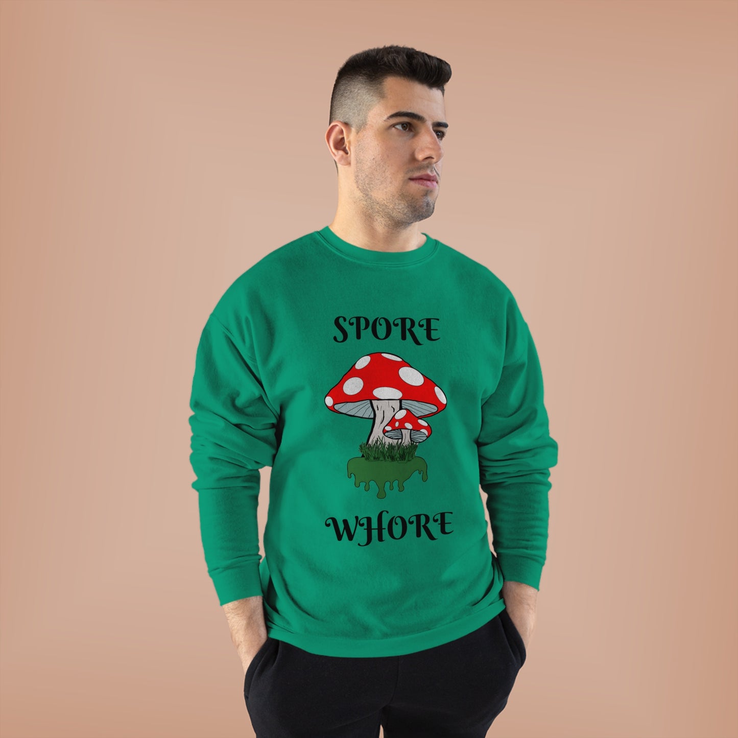 SPORE WHORE Unisex EcoSmart® Crewneck Sweatshirt