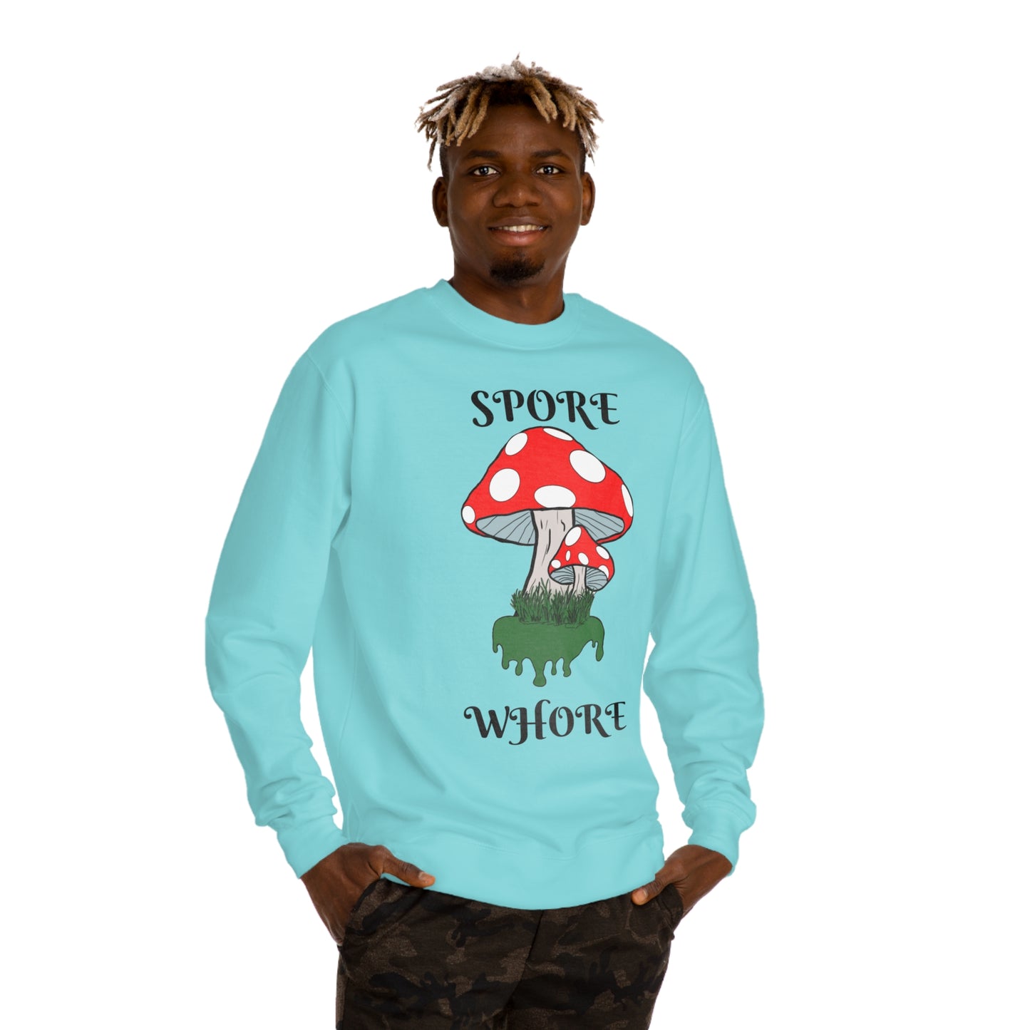 SPORE WHORE Unisex Crew Neck Sweatshirt