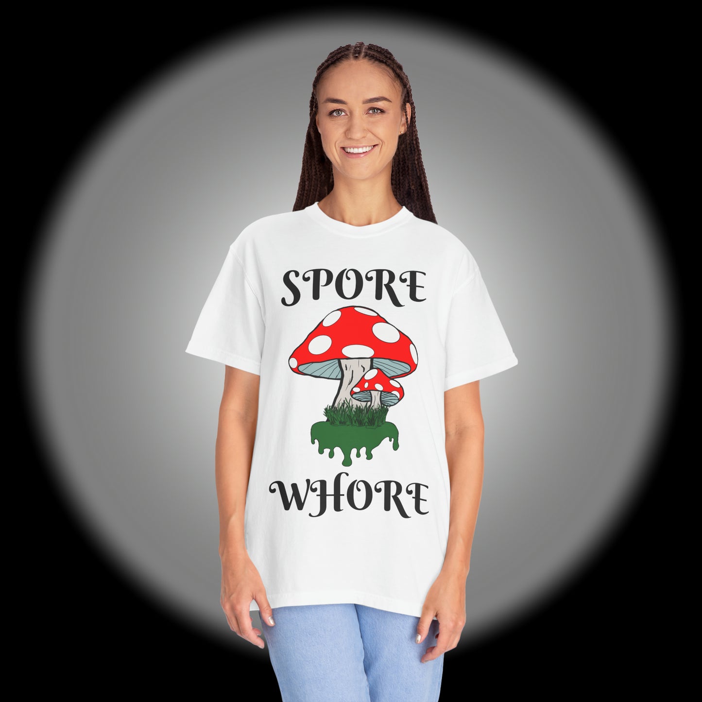 SPORE WHORE Unisex Garment-Dyed T-shirt