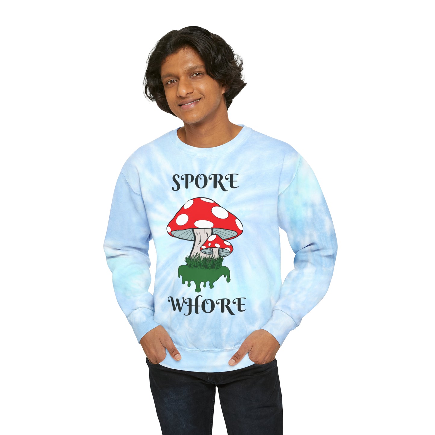 SPORE WHORE Unisex Tie-Dye Sweatshirt