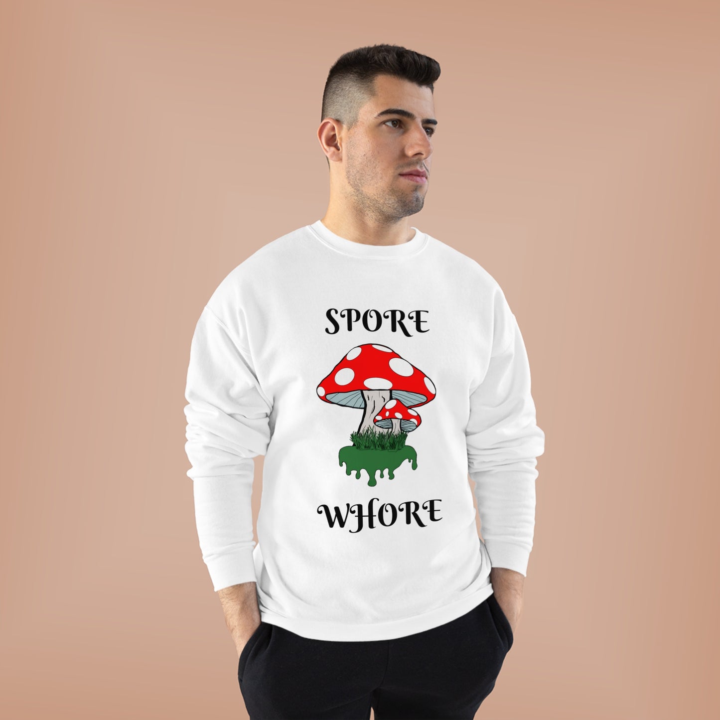 SPORE WHORE Unisex EcoSmart® Crewneck Sweatshirt