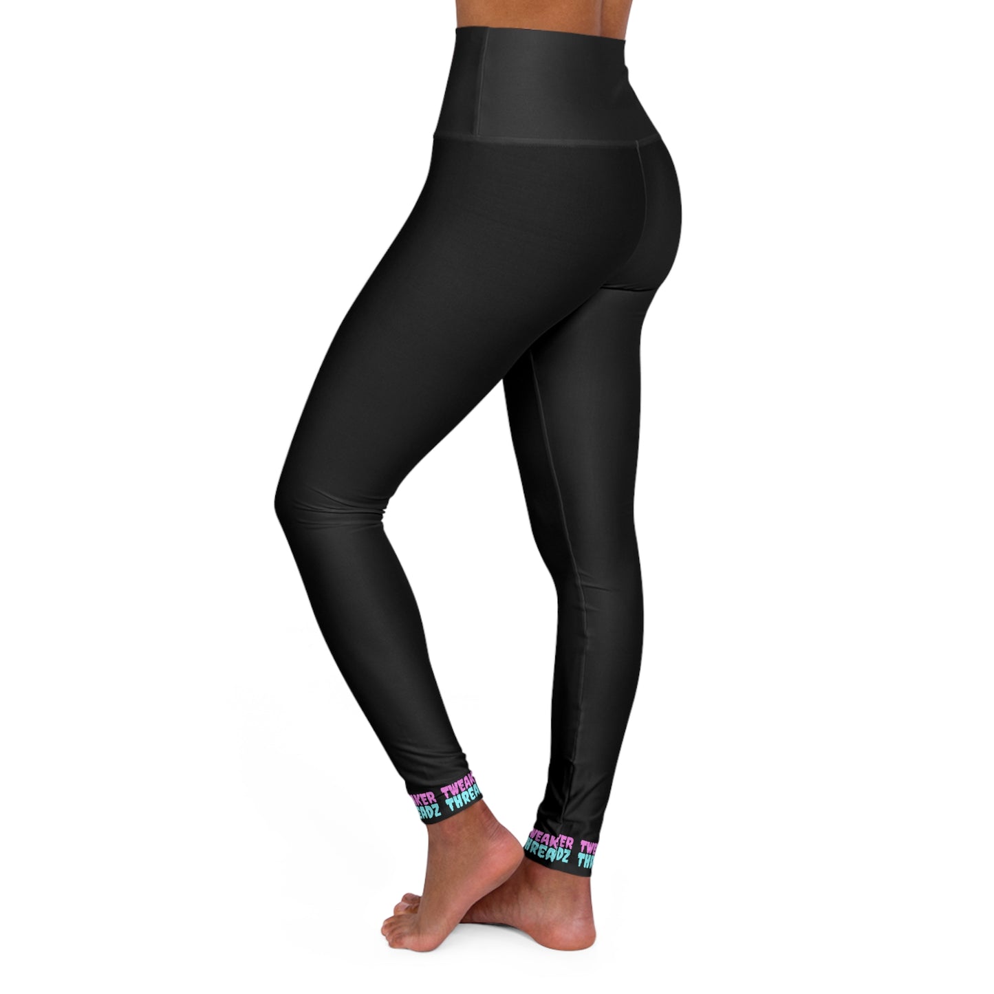 TWEAKER THREADZ CUFF High Waisted Yoga Leggings (AOP)