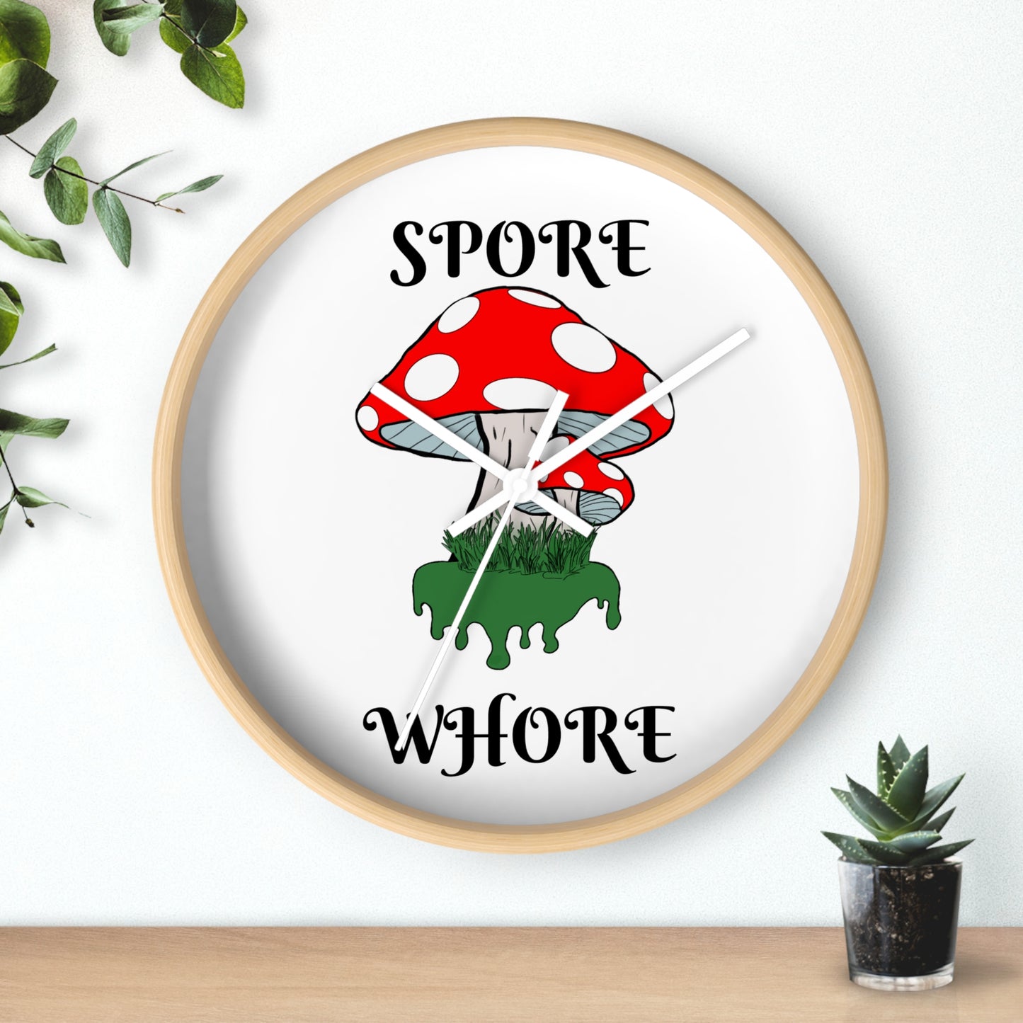 Spore Whore Wall Clock